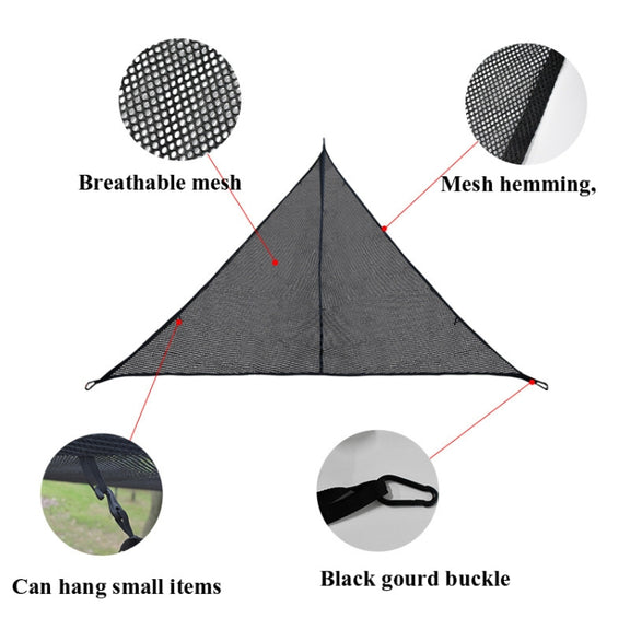 Outdoor Multi-person Hammock Large Sky Tree Tent Aerial Camping Hammock Triangle Hammock, Side Length: 2.9m