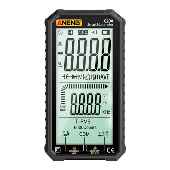 ANENG 620A Full Screen Smart Digital Multimeter(Black)