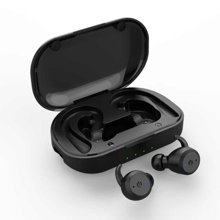 BE1032 Ear-mounted Water-resistant Sports TWS Wireless Bluetooth Earphone(Black)