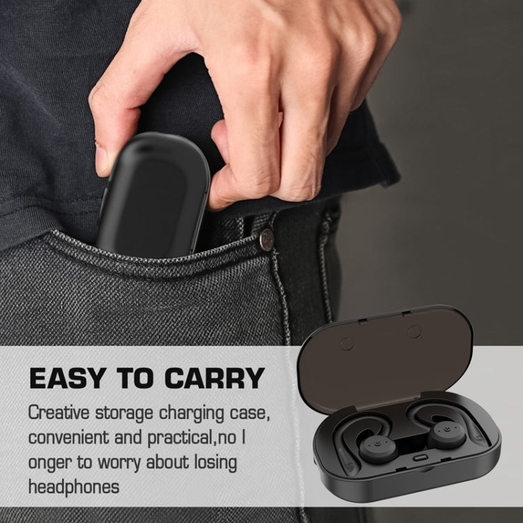 BE1032 Ear-mounted Water-resistant Sports TWS Wireless Bluetooth Earphone(Black)