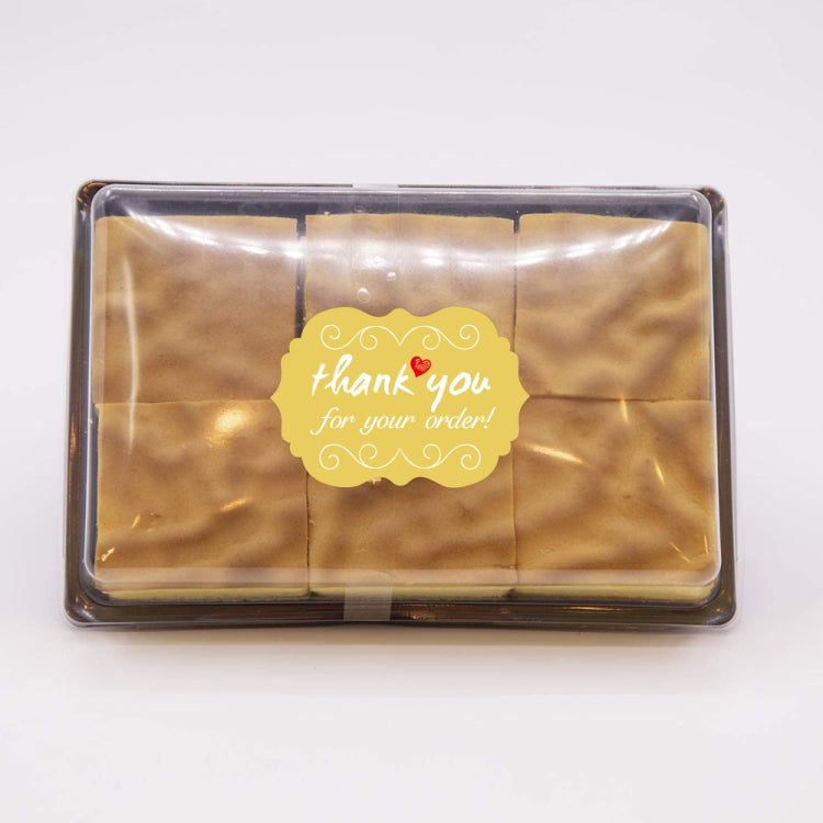 Thank You Sticker Seal Sticker Cake Decoration Label, Size: 50x35mm(K-112)