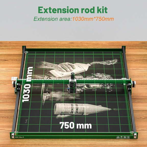 1150mm Y-Axis Extension Kit Aluminum Profile Rail For NEJE MAX 4 / 3 MAX V2 Laser Engraver
