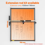 1150mm Y-Axis Extension Kit Aluminum Profile Rail For NEJE MAX 4 / 3 MAX V2 Laser Engraver