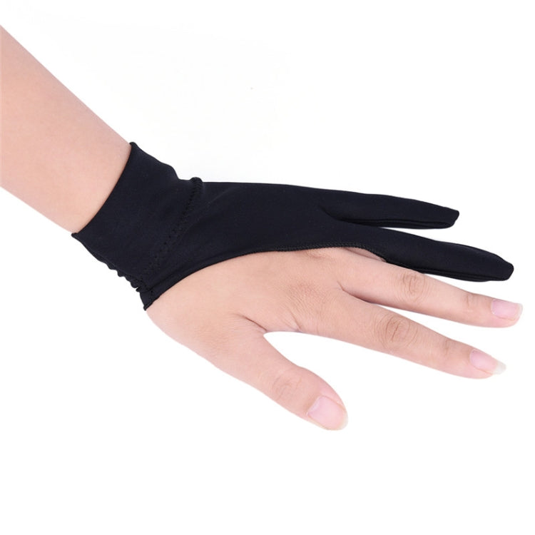 2 Finger Anti-fouling Drawing Glove for Graphics Drawing Tablet, Both for Right and Left Hand(For  men)