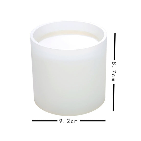 BM-02 Flower Pot Cup Pen Holder Silicone Mold(Roun)