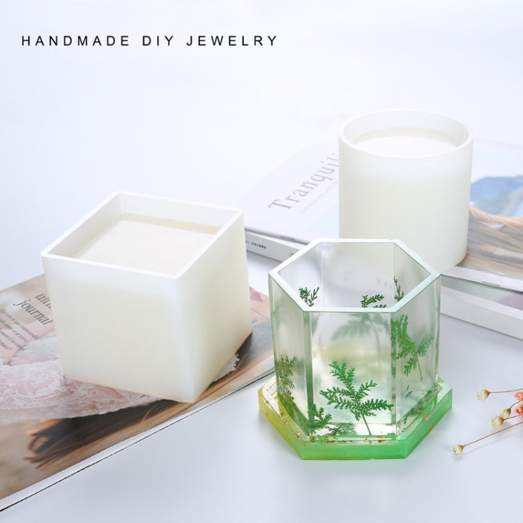 BM-02 Flower Pot Cup Pen Holder Silicone Mold(Roun)