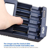 OPUS BT-C3100 Smart Smart Digital Intelligent 4-Slot Battery Charger(EU Plug)