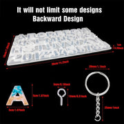111PCS/Set DIY Mirror Silicone Pendant Mold, Crystal Epoxy Key Pendant Set(Mold)