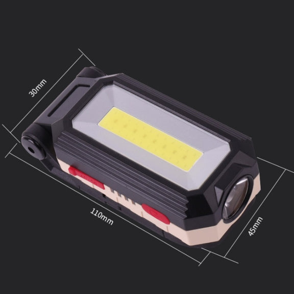 W560 COB + T6 Glare Car Inspection Working Light USB Charging LED Folding Camping Lamp with Hook + Magnet