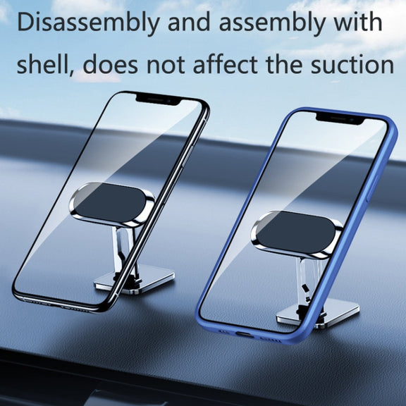 2 PCS Multifunctional Car Phone Holder Magnetic Suction Instrument Panel Navigation Suction Cup Holder, Colour: S17 Black