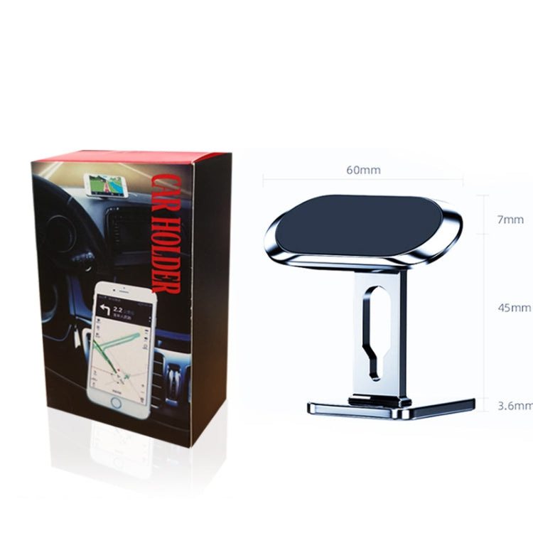 2 PCS Multifunctional Car Phone Holder Magnetic Suction Instrument Panel Navigation Suction Cup Holder, Colour: F6 Black