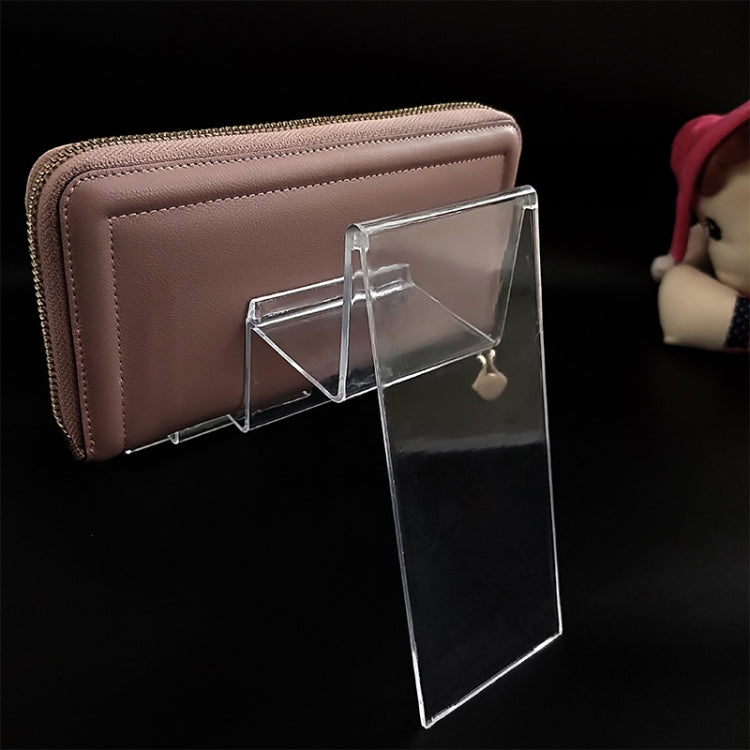 10 PCS Thickened Transparent Wallet Holder Plastic Phone Mask Display Stand Counter Display Stand,Specification: No. 3 2 Layer