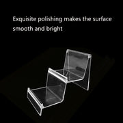 10 PCS Thickened Transparent Wallet Holder Plastic Phone Mask Display Stand Counter Display Stand,Specification: No. 4 1 Layer