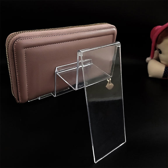 10 PCS Thickened Transparent Wallet Holder Plastic Phone Mask Display Stand Counter Display Stand,Specification: No. 4 1 Layer