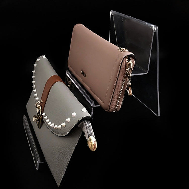 10 PCS Thickened Transparent Wallet Holder Plastic Phone Mask Display Stand Counter Display Stand,Specification: No. 4 2 Layer