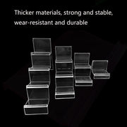 10 PCS Thickened Transparent Wallet Holder Plastic Phone Mask Display Stand Counter Display Stand,Specification: No. 4 3 Layer