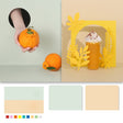 60 X 60cm Non-Reflective Matte PVC Board Double-Sided Solid Color Photo Background Board Filming Photography Props(Green + Apricot) - free shipping - PMC TechLife - Order now!
