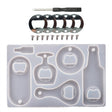 DIY Crystal Resin Drip Beer Wrench Mold Opener Silicone Mold, Specification: Set - Arts & Crafts by PMC TechLife | Online Shopping South Africa | PMC TechLife