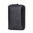 BULL CAPTAIN 05 Head Layer Leather Card Bag Men Casual Leather Driver License Card Package(Black) - Card & Passport Bags by PMC TechLife | Online Shopping South Africa | PMC TechLife