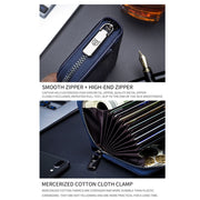 BULL CAPTAIN 05 Head Layer Leather Card Bag Men Casual Leather Driver License Card Package(Black)
