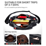 BULL CAPTAIN HKDJB--001 Cowhide Messenger Bag Sports Men Single-shoulder Bag, Colour: Dark Brown