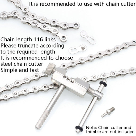 Mountain Road Bike Chain Electroplating Chain, Specification: 10 Speed