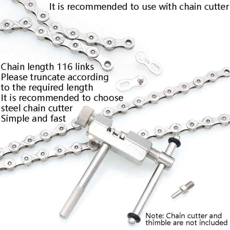 Mountain Road Bike Chain Electroplating Chain, Specification: 10 Speed
