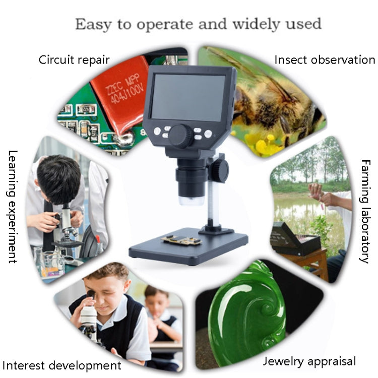 G1000 Digital Microscope HD Mobile Phone Repair Electron Microscope, Specification: Aluminum Alloy Bracket