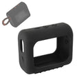 For JBL GO3 Bluetooth Speaker Silicone Cover Portable Protective Case with Carabiner(Black) - Protective Case by PMC TechLife | Online Shopping South Africa | PMC TechLife