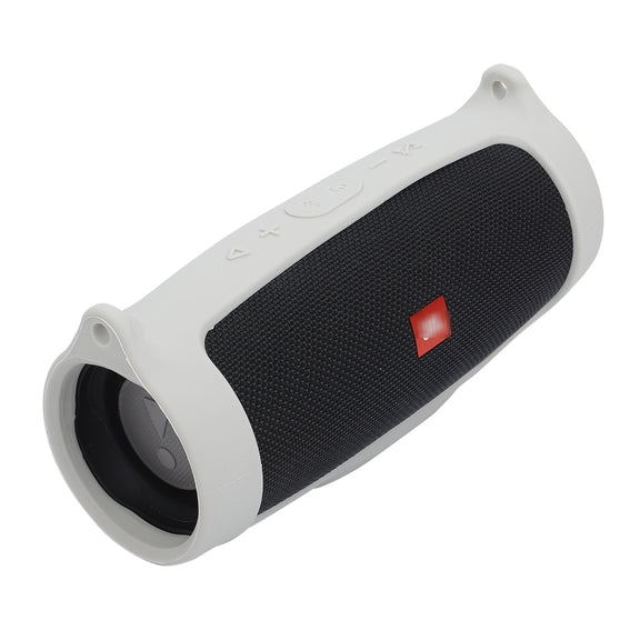 For JBL Charge 4 Bluetooth Speaker Portable Silicone Protective Cover with Shoulder Strap & Carabiner(Navy Blue)