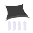 Outdoor Garden Sunshade Sail Waterproof Anti-UV Canopy, Size: 2m x 4m(Black) - Tents & Accessories by PMC TechLife | Online Shopping South Africa | PMC TechLife