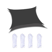 Outdoor Garden Sunshade Sail Water-resistant Anti-UV Canopy, Size: 2m x 4m(Black)