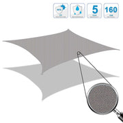 Outdoor Garden Sunshade Sail Water-resistant Anti-UV Canopy, Size: 3m x 4m(Black)