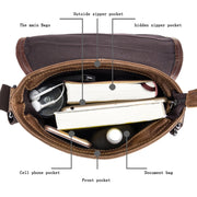 BULL CAPTAIN 034 Men Leather Shoulder Bag Sports Outdoor First-Layer Cowhide Bag(Brown)