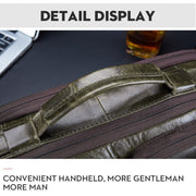 BULL CAPTAIN 036 Men Leather Shoulder Bag Retro First-Layer Cowhide Messenger Bag(Brown)