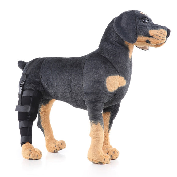 HJ19 Pet Surgery Rehabilitation Back Leg Protector Walking Aids, Size: M(Black Right Back Leg)
