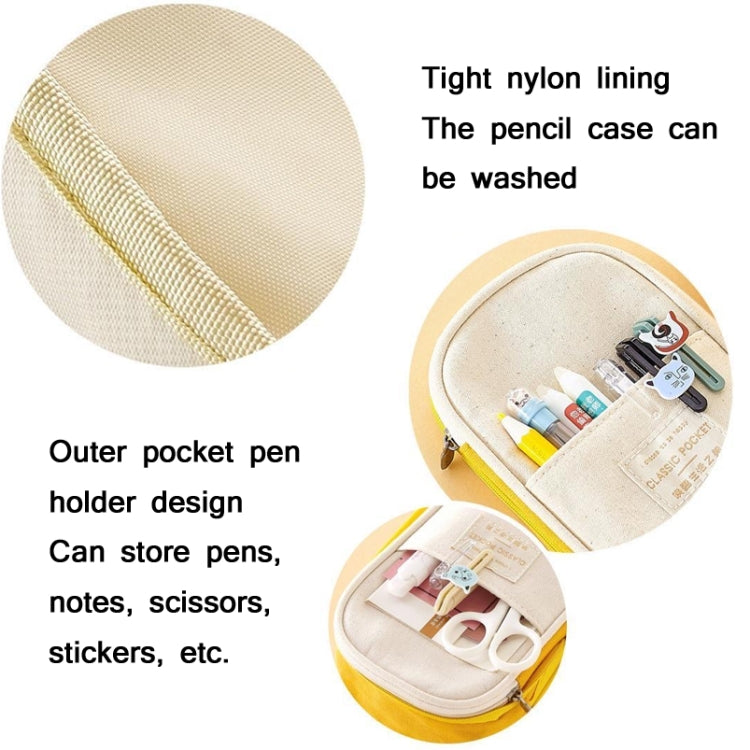 Angoo Cotton And Linen Large Capacity Pencil Stationery Bag(480 Ink Printing)