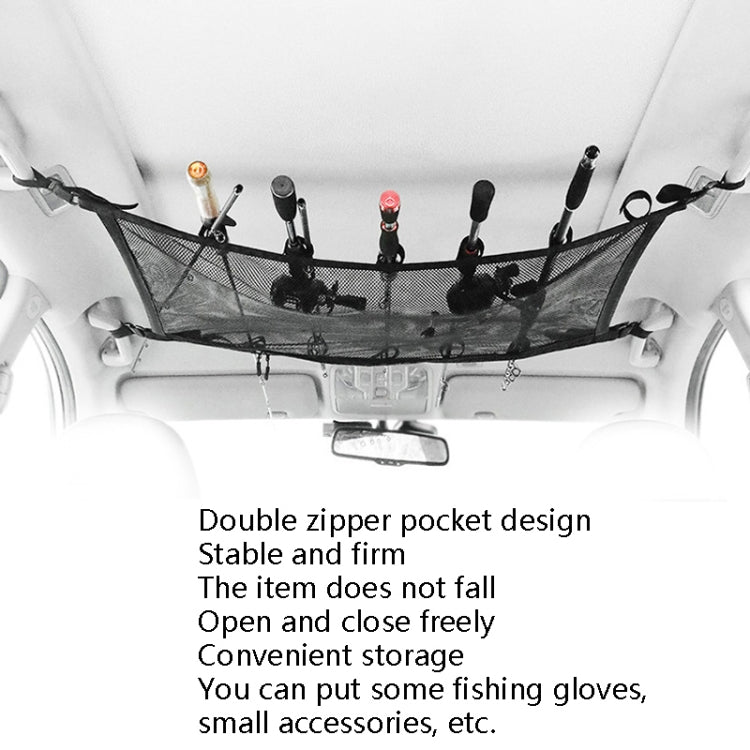 Adjustable Hanging Car Top Storage Bag Car Fishing Rod Rack(Storage Bag)