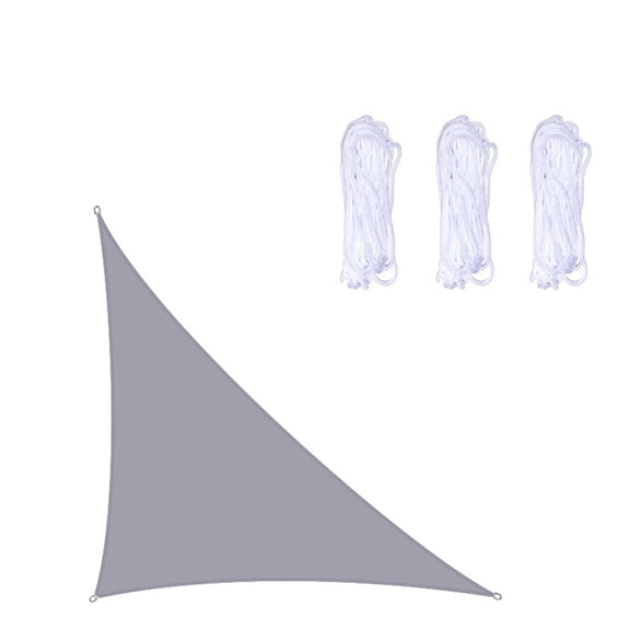 Triangle Outdoor Garden Sunshade Sail Water-resistant Anti-UV Canopy, Size: 4m x 4m x 5.7m(Grey)