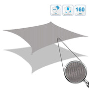 Triangle Outdoor Garden Sunshade Sail Water-resistant Anti-UV Canopy, Size: 5m x 5m x 7.1m(Lake Blue)