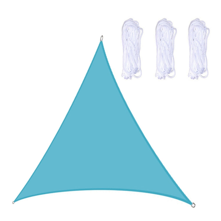 Triangle Outdoor Garden Sunshade Sail Water-resistant Anti-UV Canopy, Size: 2m x 2m x 2m(Lake Blue)