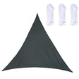 Triangle Outdoor Garden Sunshade Sail Waterproof Anti-UV Canopy, Size: 2m x 2m x 2m(Black) - Tents & Accessories by PMC TechLife | Online Shopping South Africa | PMC TechLife