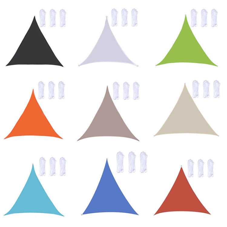 Triangle Outdoor Garden Sunshade Sail Water-resistant Anti-UV Canopy, Size: 2m x 2m x 2m(Lake Blue)