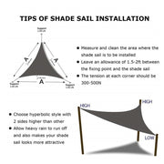 Triangle Outdoor Garden Sunshade Sail Water-resistant Anti-UV Canopy, Size: 2m x 2m x 2m(Lake Blue)