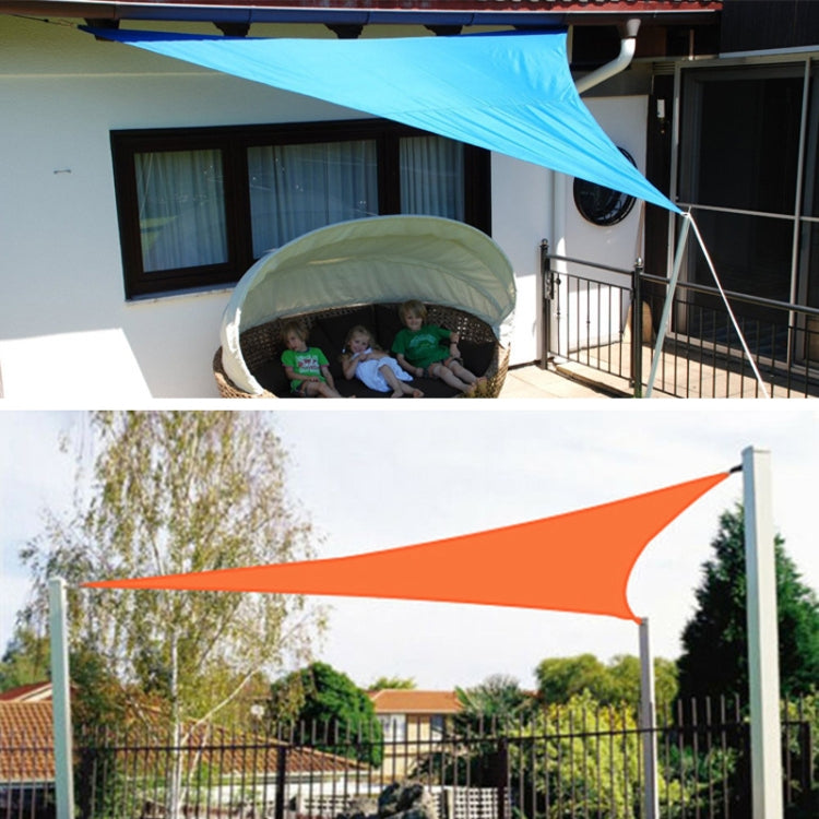 Triangle Outdoor Garden Sunshade Sail Water-resistant Anti-UV Canopy, Size: 2m x 2m x 2m(Lake Blue)