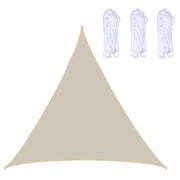 Triangle Outdoor Garden Sunshade Sail Water-resistant Anti-UV Canopy, Size: 6m x 6m x 6m(Beige)