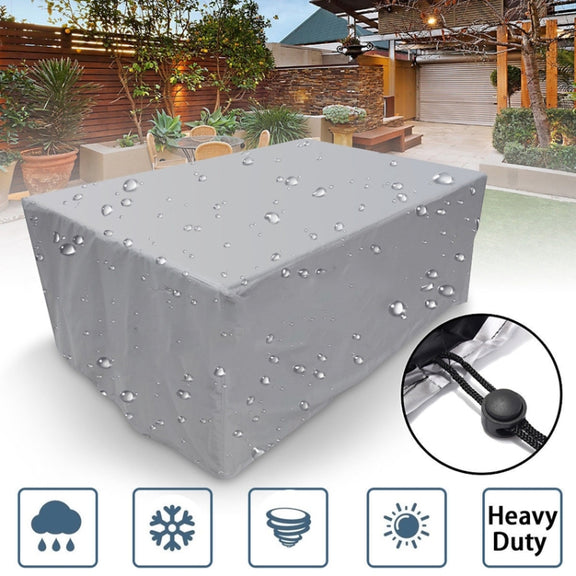 Outdoor Garden Tables And Chairs Dustproof And Water-resistant Cover, Size: 231x231x90cm