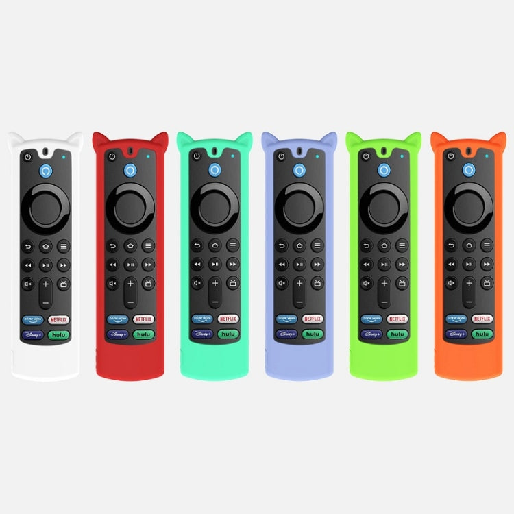 2 PCS Y26 Remote Control Case For Amazon ALEXA Voice Remote 3rd Gen(Luminous Blue)