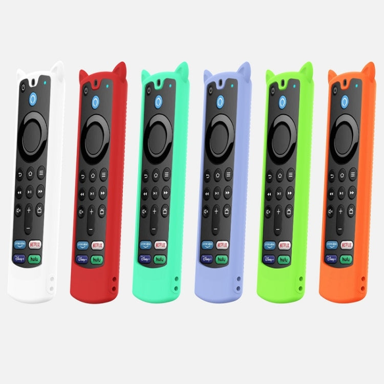 2 PCS Y26 Remote Control Case For Amazon ALEXA Voice Remote 3rd Gen(Luminous Blue)