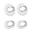 2 Sets Bluetooth Earphone Silicone Earplug Caps For Samsung Galaxy Buds Live(White-2 Pairs) - Anti-dust & Ear Caps by PMC TechLife | Online Shopping South Africa | PMC TechLife